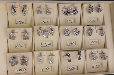 Серьги серебро